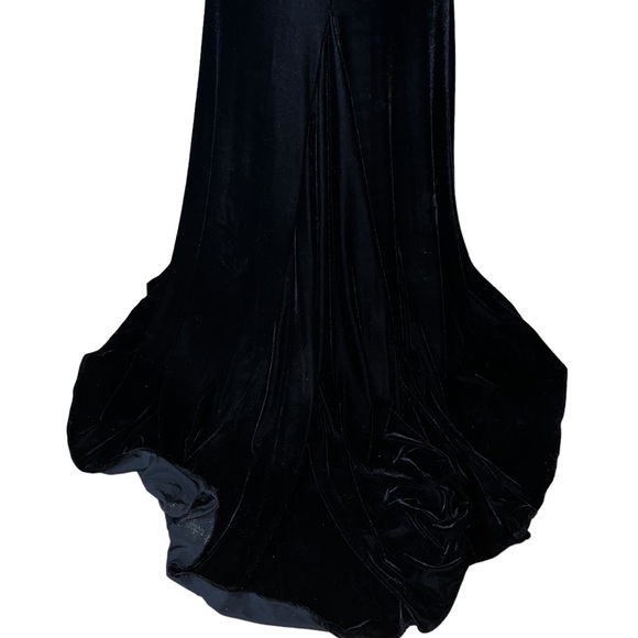 Johnathan Kayne Velvet Gown with cut outs size 10 NWT - Picture 6 of 6